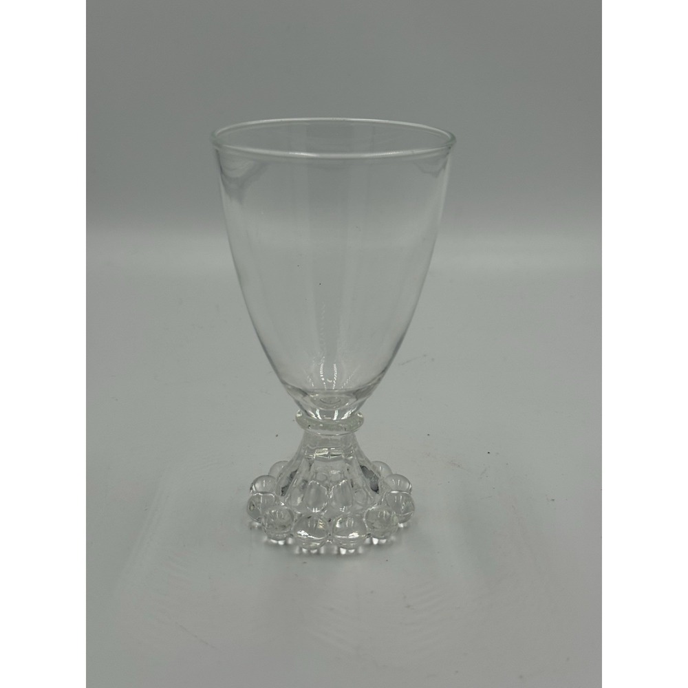 Vintage Anchor Hocking Boopie Wine Water Goblet Bubble Footed Clearโ Replacement